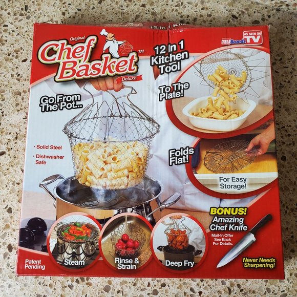 Deep Fry Basket Stainless Steel Multi-function Fol - Picture 1 of 2